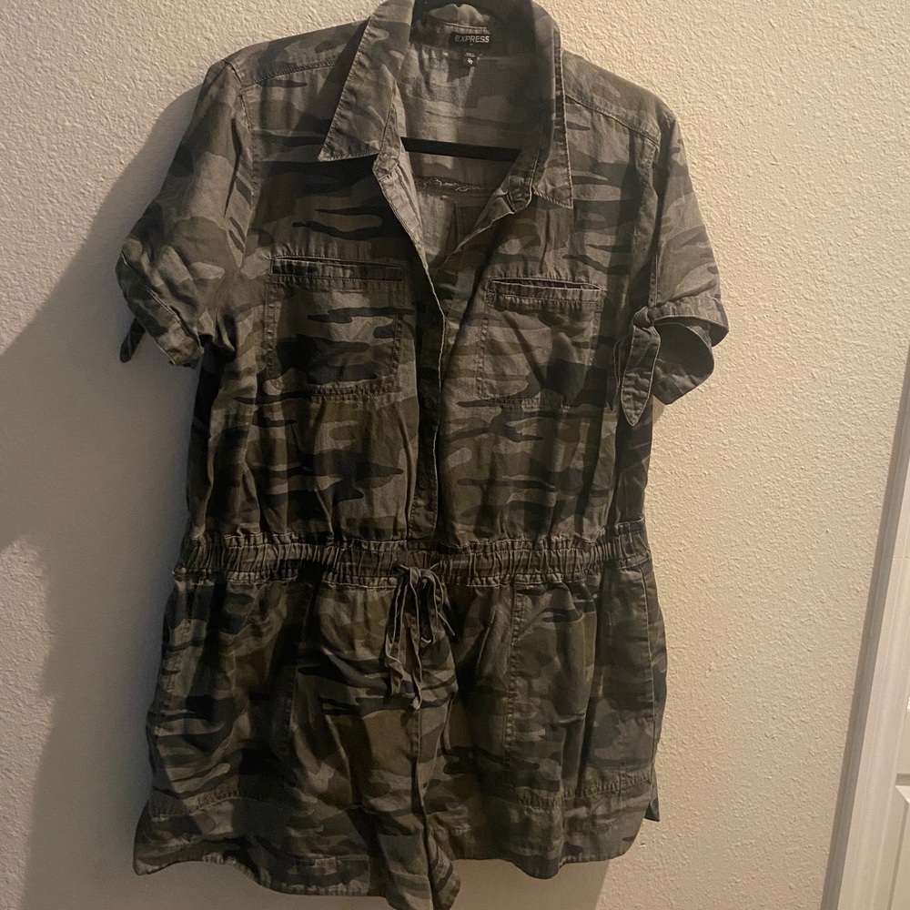 Dark Green Camoflauge EXPRESS Romper SIZE XL